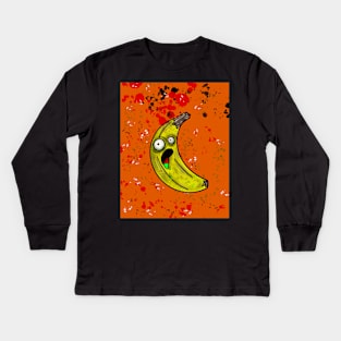 Zombie Banana Kids Long Sleeve T-Shirt